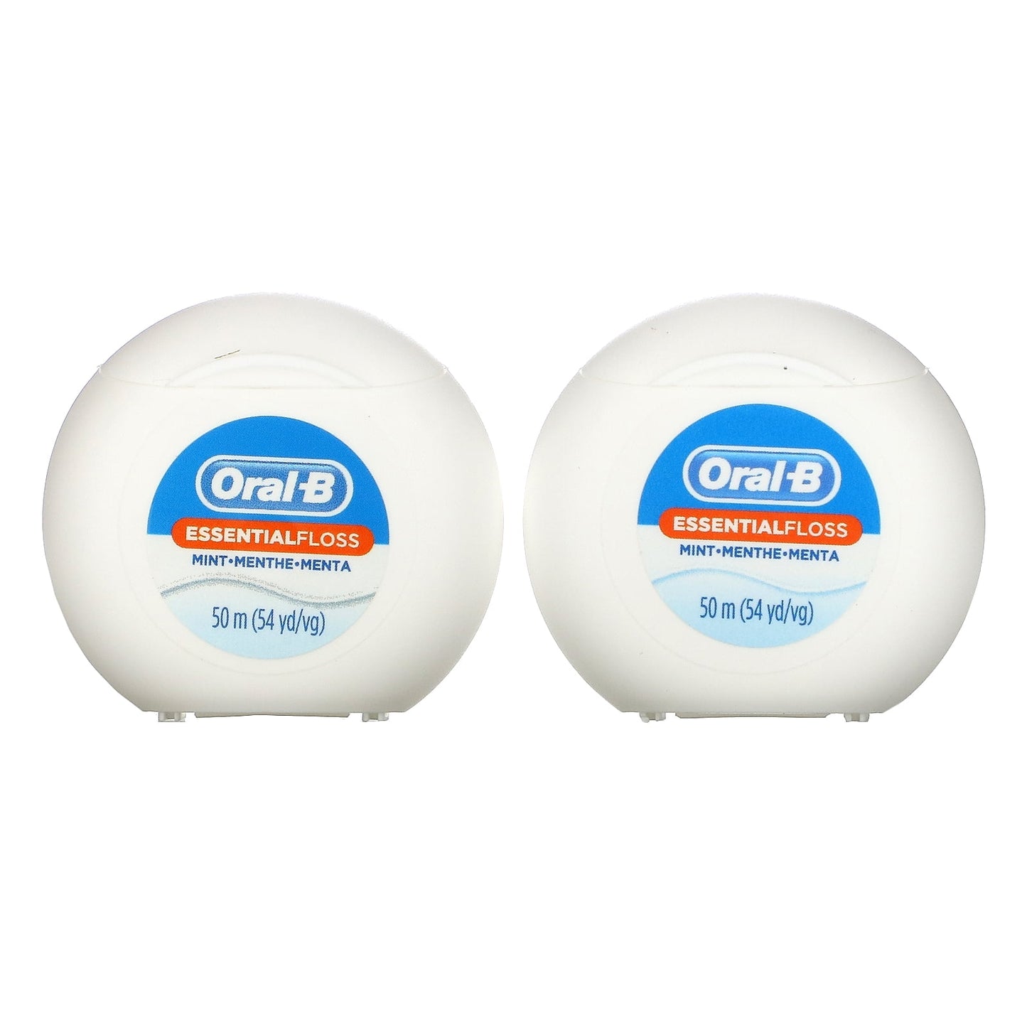 Essential Oral-B EssentialFloss Cavity Defense Dental Floss, 50 M, Pack of 2
