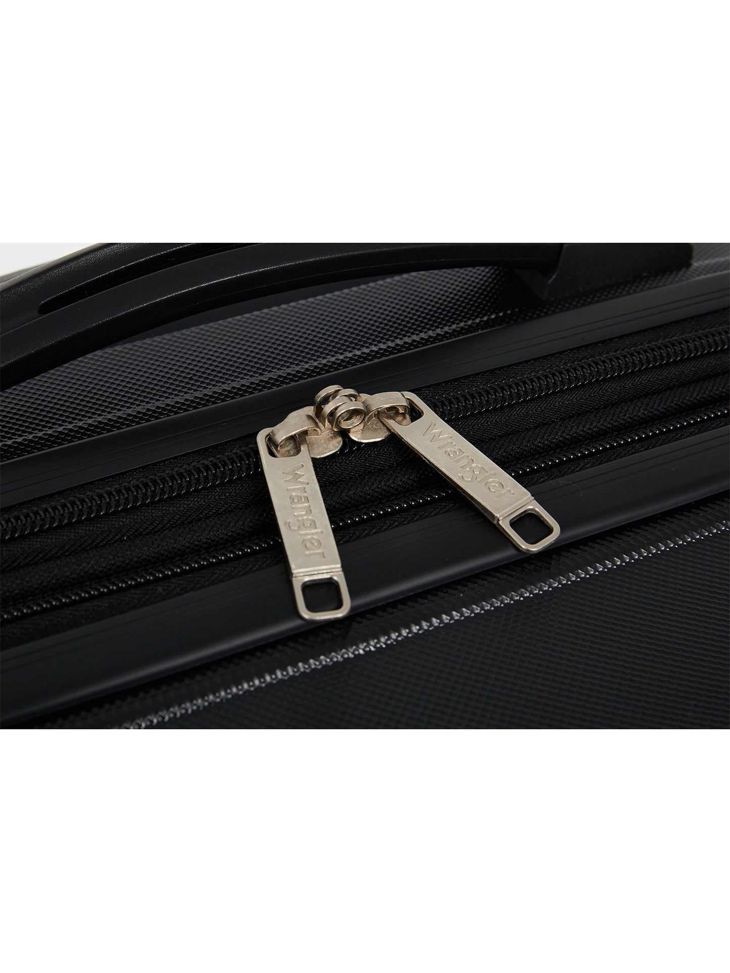 Wrangler 5-Piece Rolling Hard Side Travel Luggage Set, Black