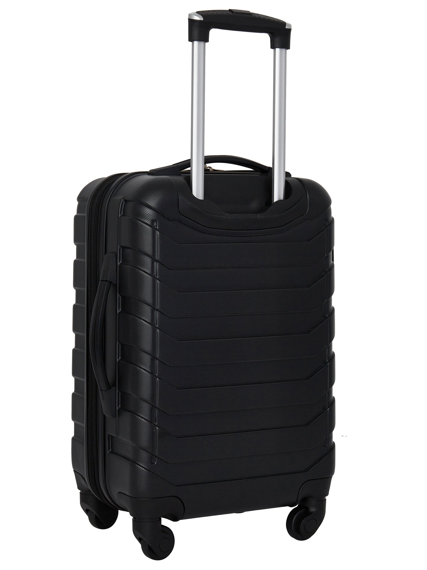 Wrangler 5-Piece Rolling Hard Side Travel Luggage Set, Black