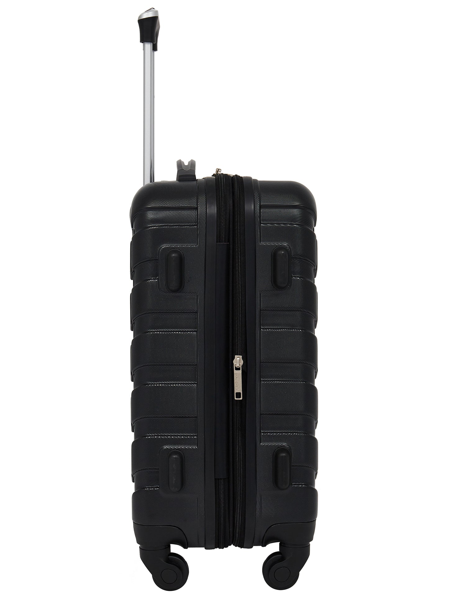 Wrangler 5-Piece Rolling Hard Side Travel Luggage Set, Black