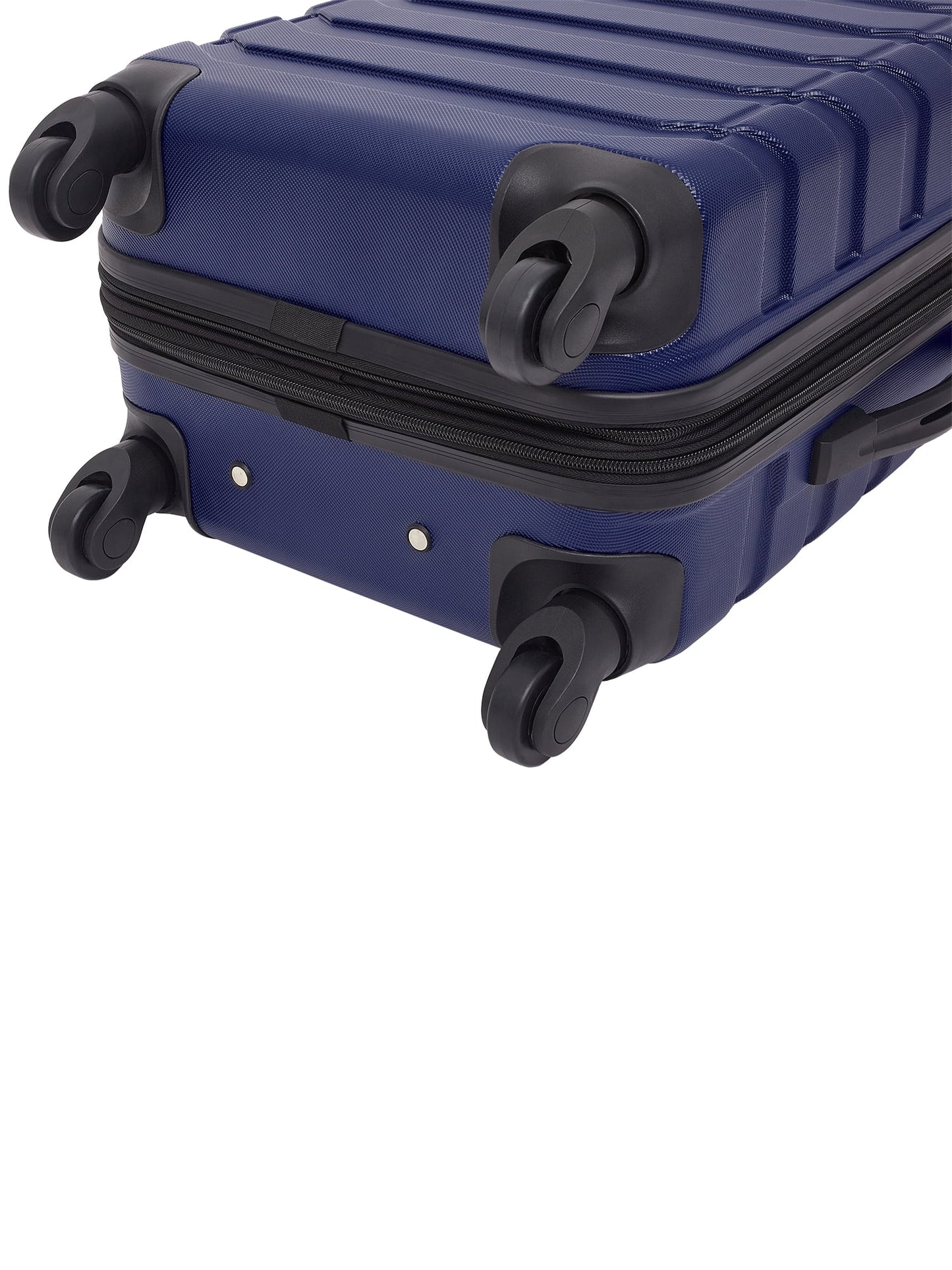 Wrangler 5-Piece Rolling Hard Side Travel Luggage Set, Black