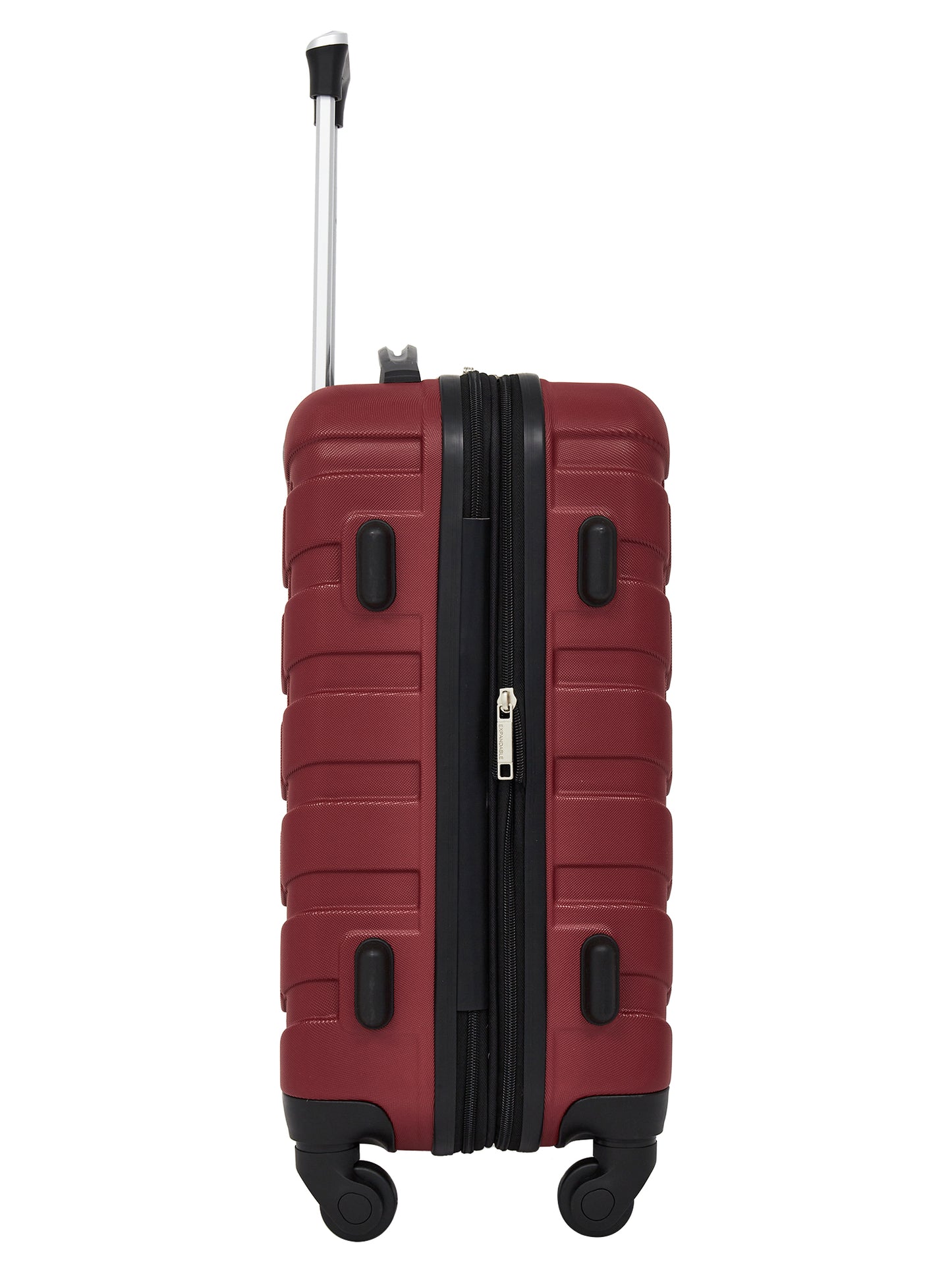 Wrangler 5-Piece Rolling Hard Side Travel Luggage Set, Black