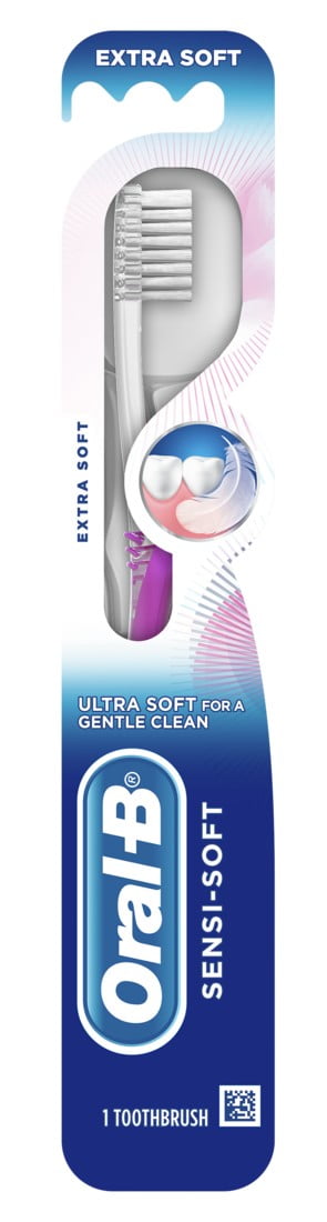 Oral-B Toothbrush Sensi-Soft Extra Soft Asst Colors (Pack of 3)