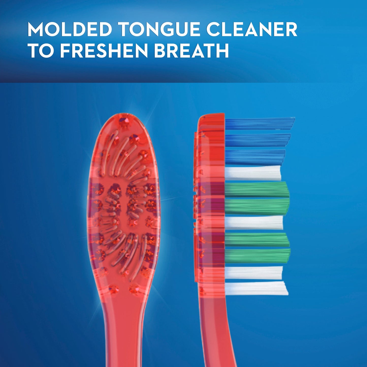(2 pack) Oral-B Toothbrush Pack, Essential Clean Manual Toothbrushes, Medium Bristles, 6 Count