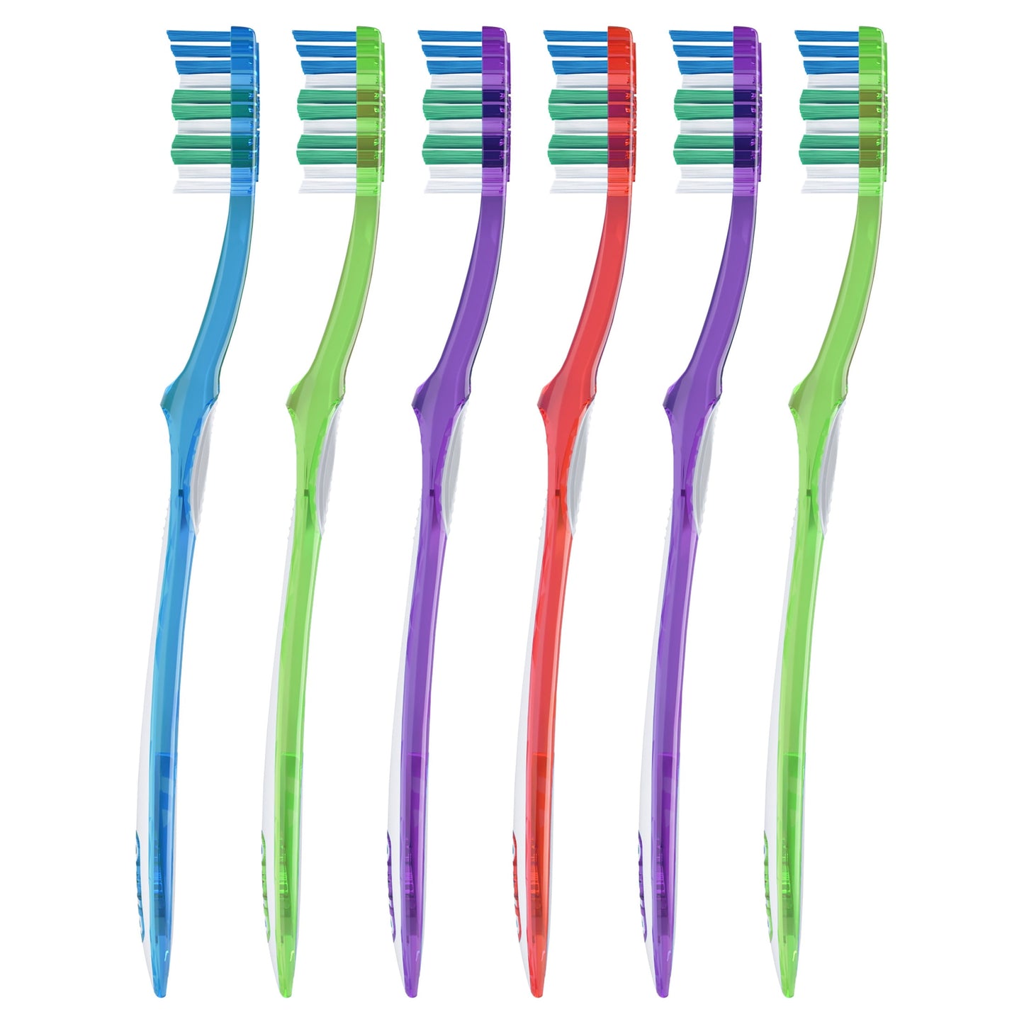 (2 pack) Oral-B Toothbrush Pack, Essential Clean Manual Toothbrushes, Medium Bristles, 6 Count