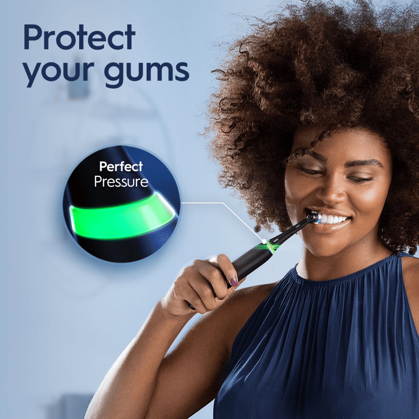 Oral-B Toothbrush, iO Series 4 Electric Toothbrush with (1) Brush Head, Rechargeable, Black