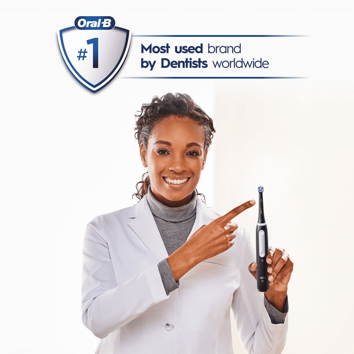 Oral-B Toothbrush, iO Series 4 Electric Toothbrush with (1) Brush Head, Rechargeable, Black
