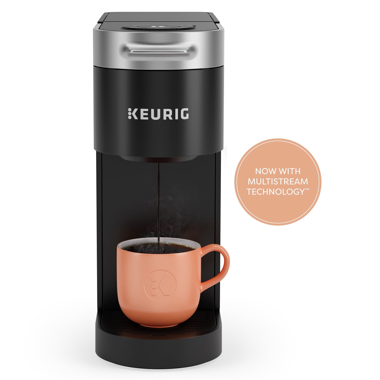 Keurig K-Slim Single Serve K-Cup Pod Coffee Maker, Multistream Technology, Black