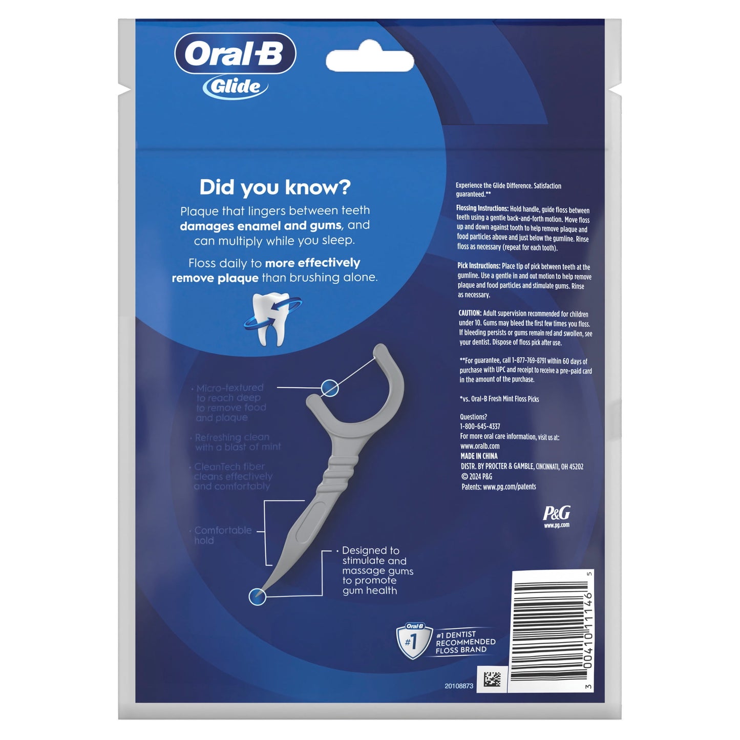 Oral‑B Floss, Glide Ultra Deep Clean Floss Picks 75 Count