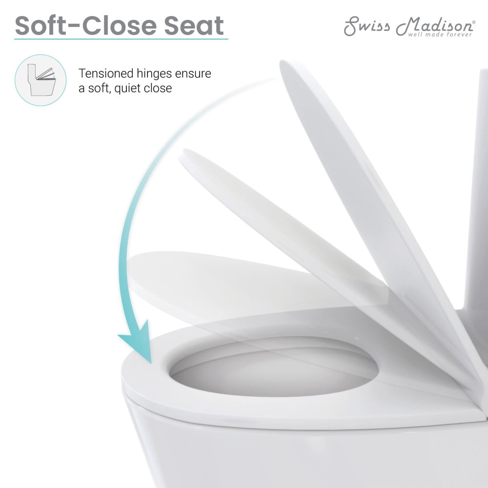 St. Tropez One Piece Elongated Toilet Dual Vortex Flush 1.1/1.6 gpf with 10" Rough In