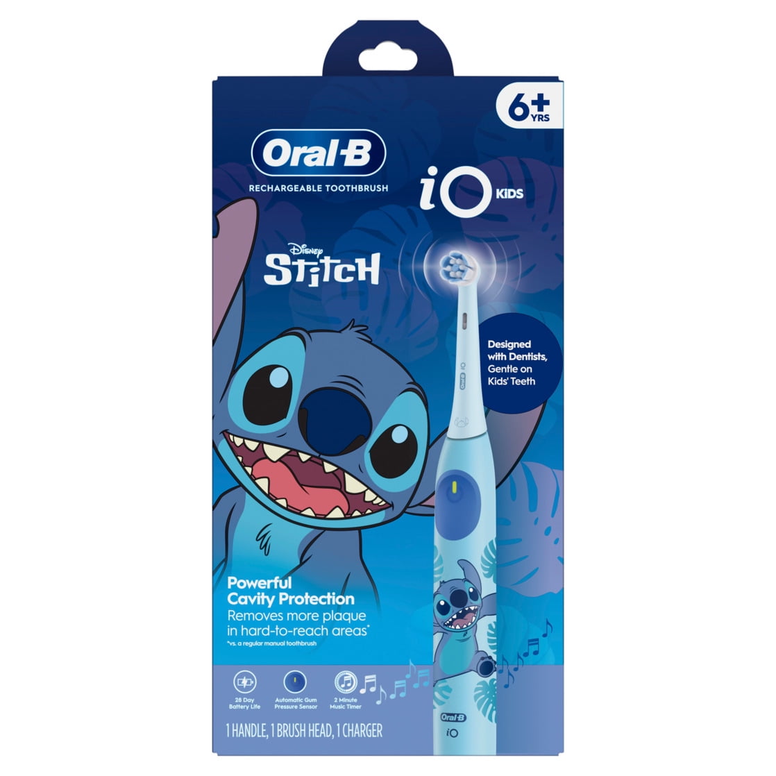 Oral-B iO Kids Limited Rechargeable Electric Powered Toothbrush, Stitch