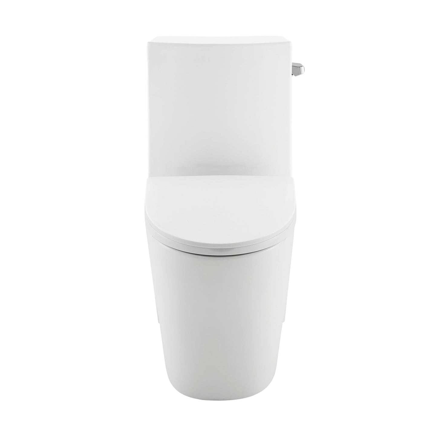 St. Tropez One-Piece 10" Rough-in 1.28 GPF Right-Hand Vortex Flush Elongated Toilet in Glossy White