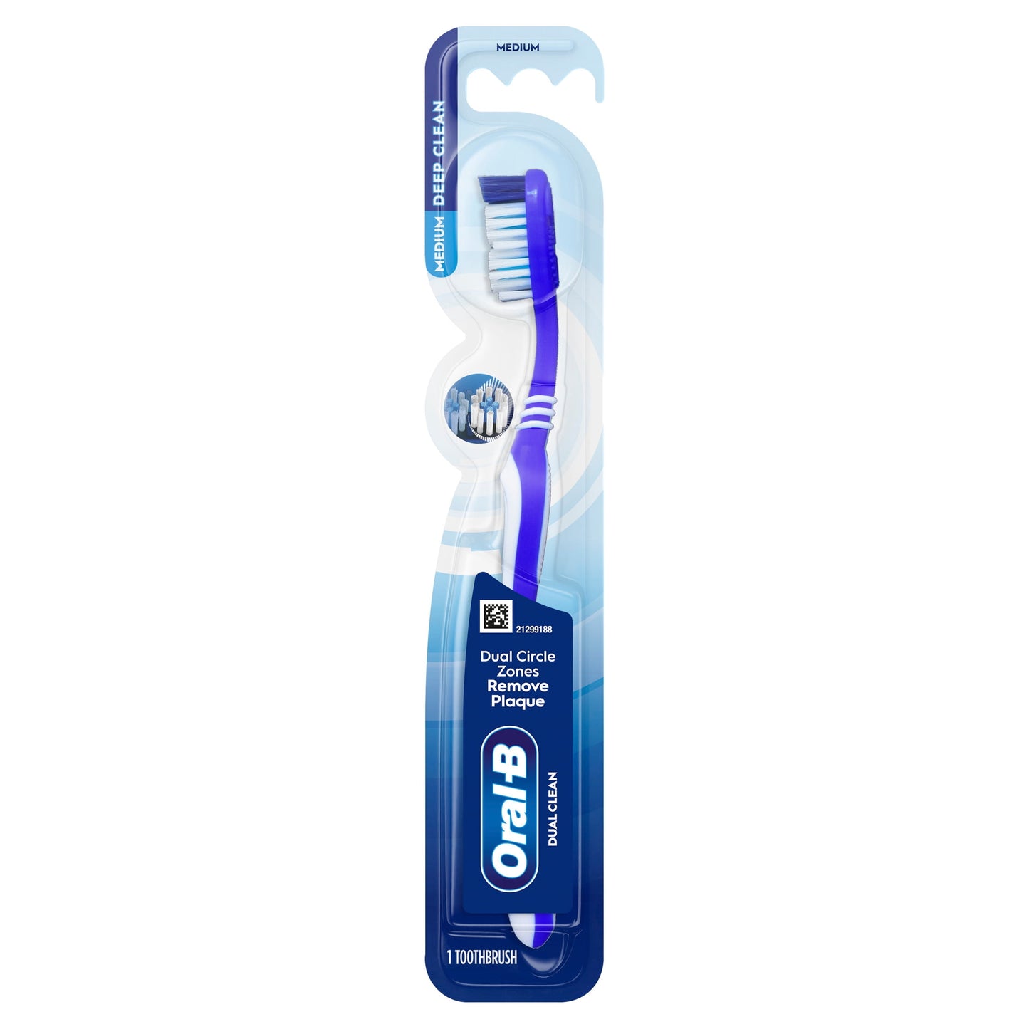 Oral-B Toothbrush Dual Clean, Medium, 1 Count