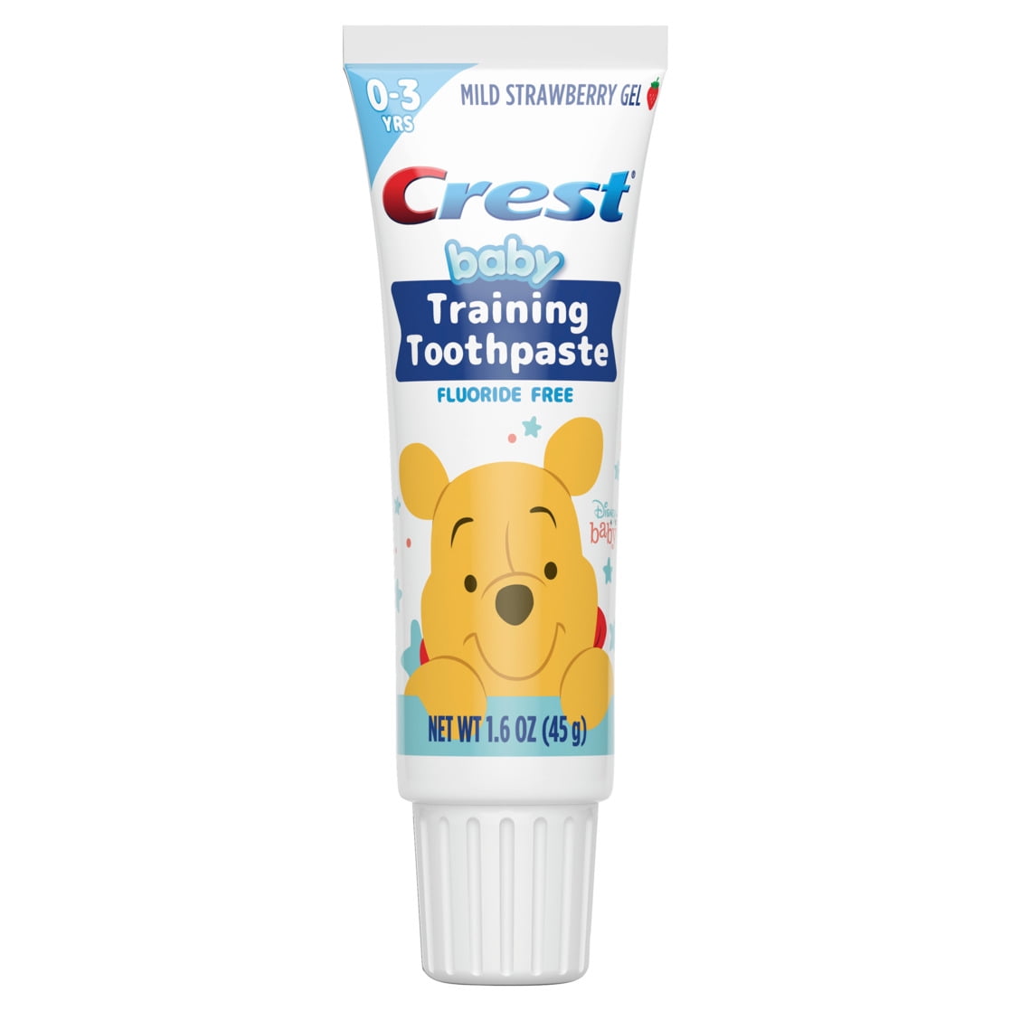 Crest Training Toothpaste and Brush, Fluoride Free, Strawberry 1.6 oz