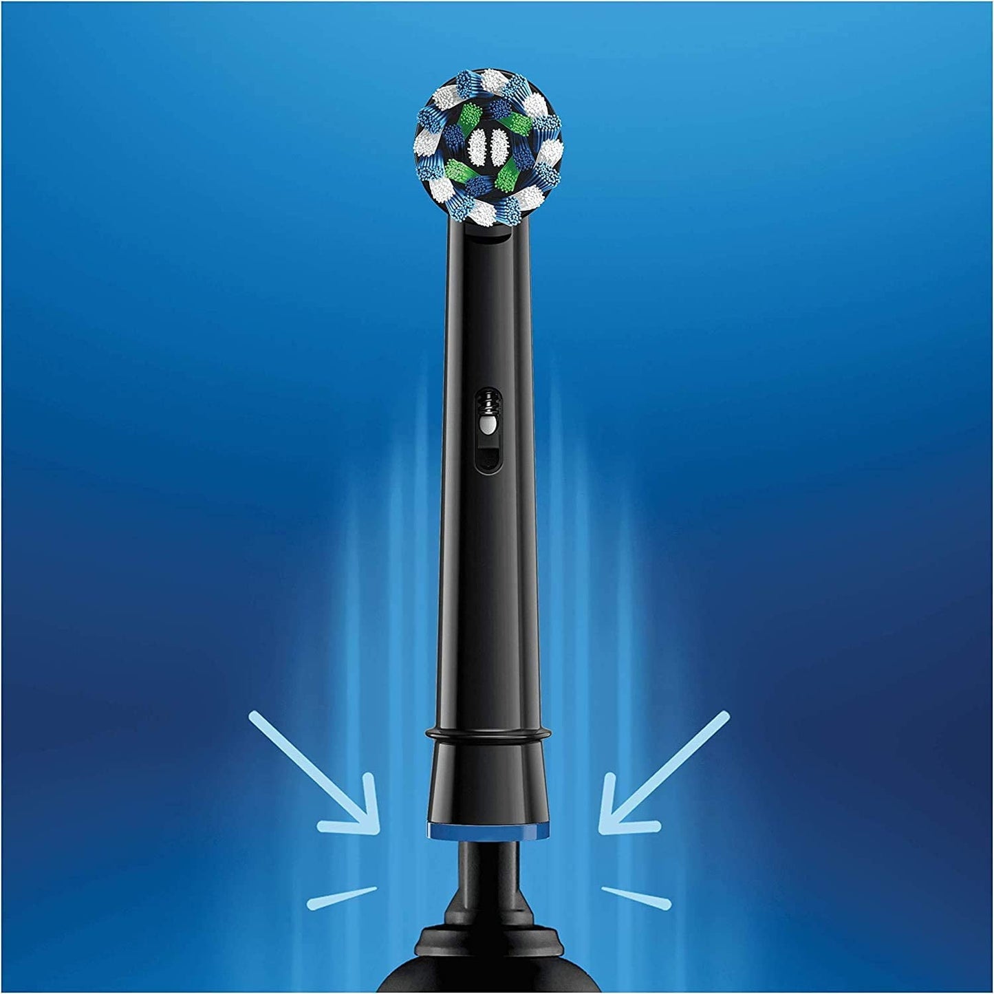 Oral-B CrossAction Replacement Black Toothbrush Heads, Pack of 4