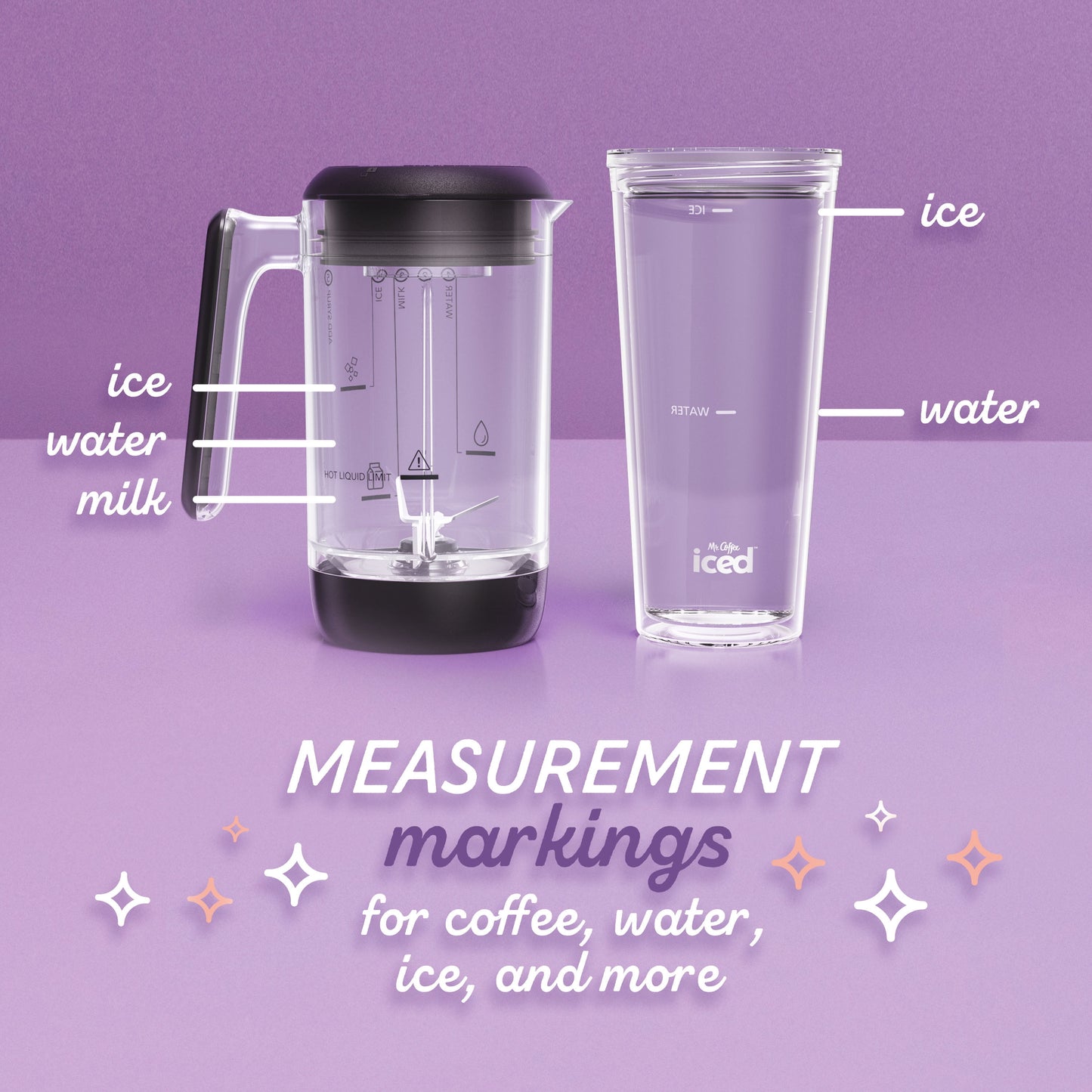 Mr. Coffee® Single-Serve Frappe™, Iced, and Hot Coffee Maker and Blender, Black with 2 To-Go Tumblers, Reusable Coffee Filter
