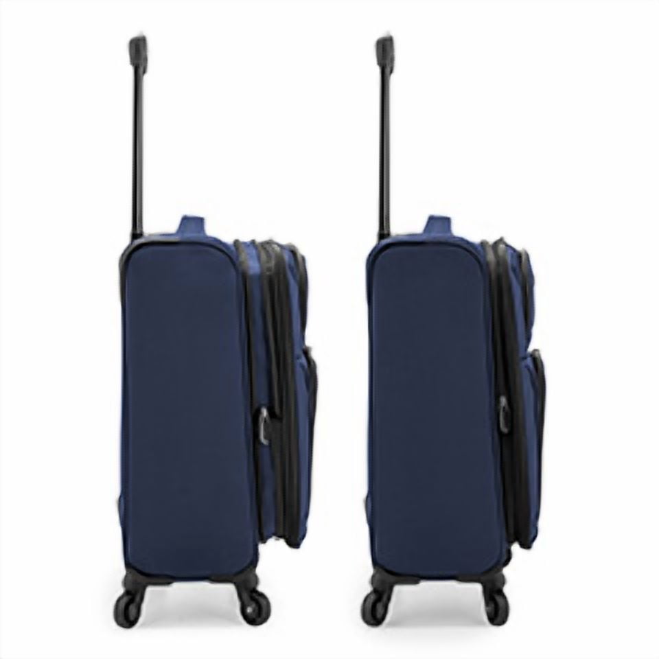 U.S. Traveler Anzio Softside Expandable Spinner Luggage Set, Burgundy, 2-Piece (22/30)