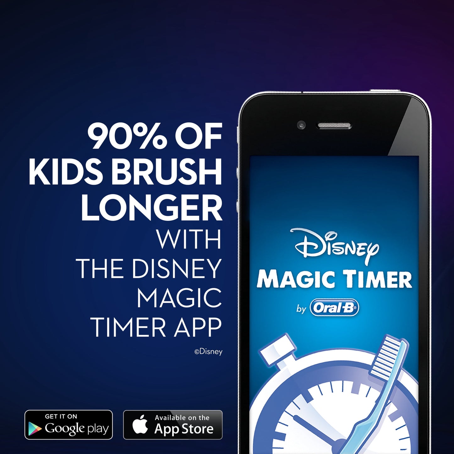 Oral-B Kid's Battery Toothbrush featuring Disney Princess, for Kids 3+