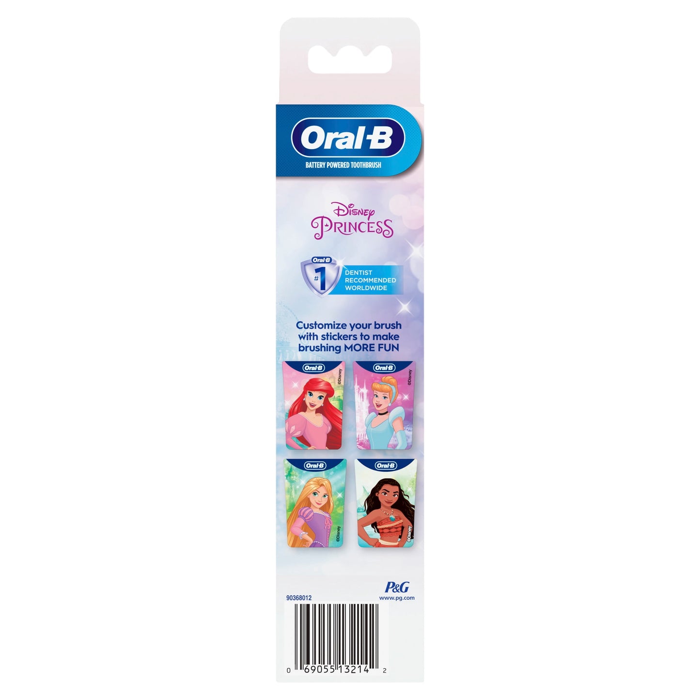 Oral-B Kid's Battery Toothbrush featuring Disney Princess, for Kids 3+