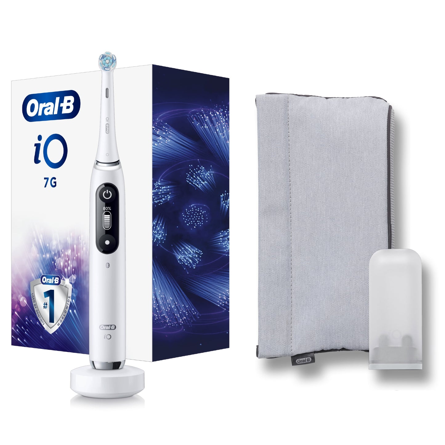 Oral-B iO Series 7G Electric Toothbrush with 1 Brush Head, Black Onyx