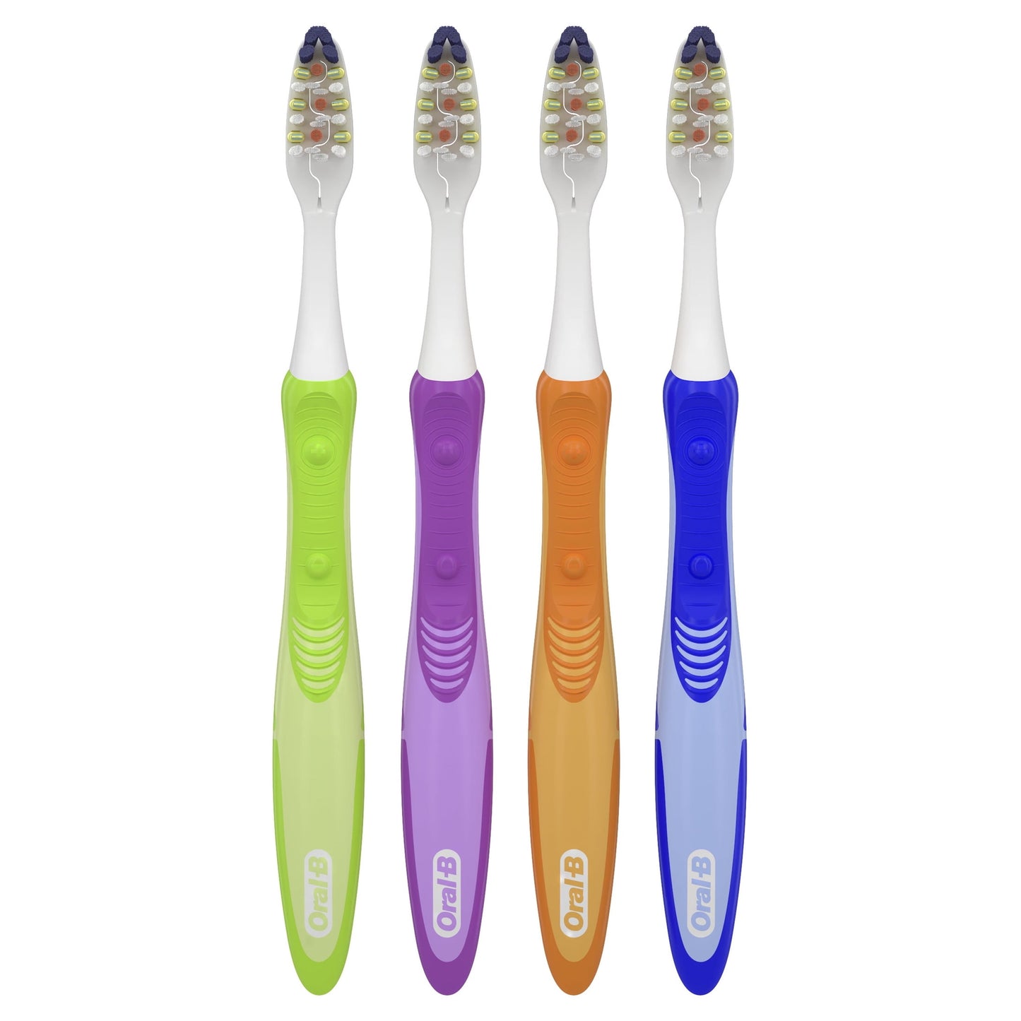 Oral-B Toothbrush, Vibrating Pulsar Expert Clean Battery Toothbrush Pack, Soft, 4 Count, Adults and Children 3+