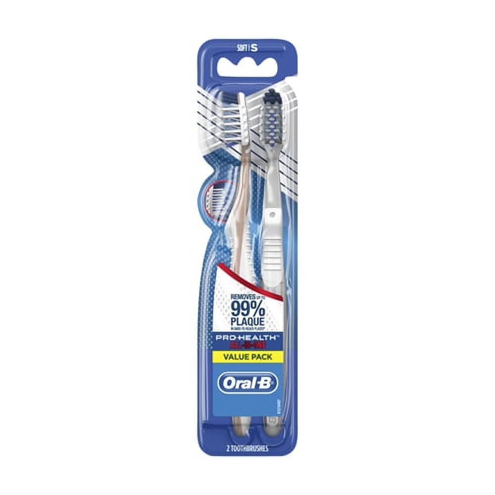Oral B Pro Health All In One Toothbrush Twin Pack, Soft, 2 Ea, 2 Pack