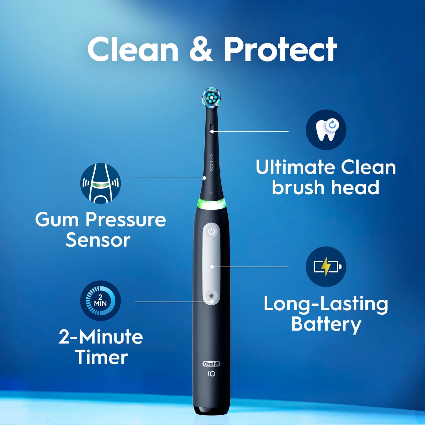 Oral-B Toothbrush, iO3 Luxe Electric Toothbrush (1) and (1) Charger for Children &amp; Adults 3+
