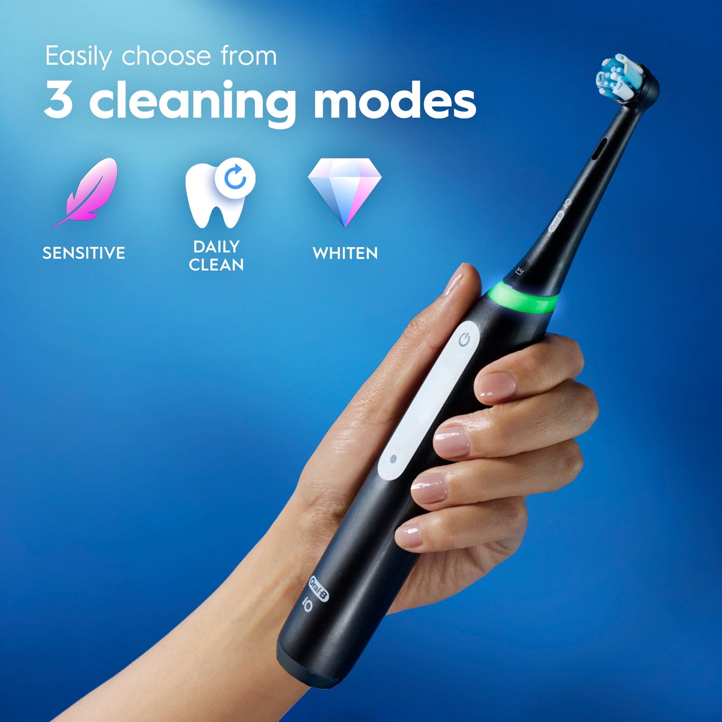 Oral-B Toothbrush, iO3 Luxe Electric Toothbrush (1) and (1) Charger for Children &amp; Adults 3+