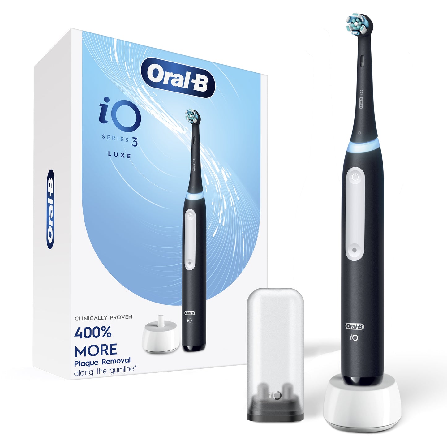 Oral-B Toothbrush, iO3 Luxe Electric Toothbrush (1) and (1) Charger for Children &amp; Adults 3+