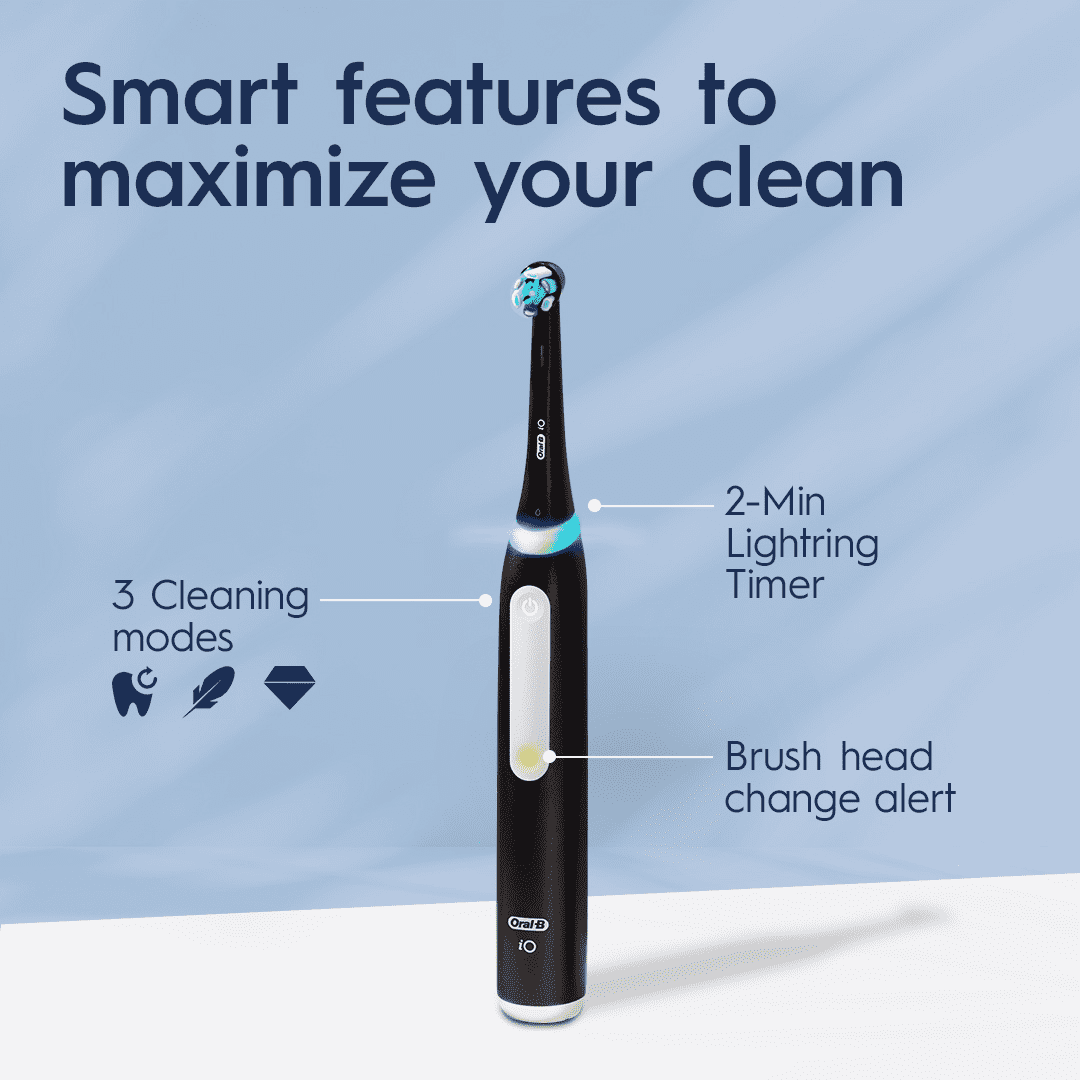 Oral-B Toothbrush, iO3 Luxe Electric Toothbrush (1) and (1) Charger for Children &amp; Adults 3+