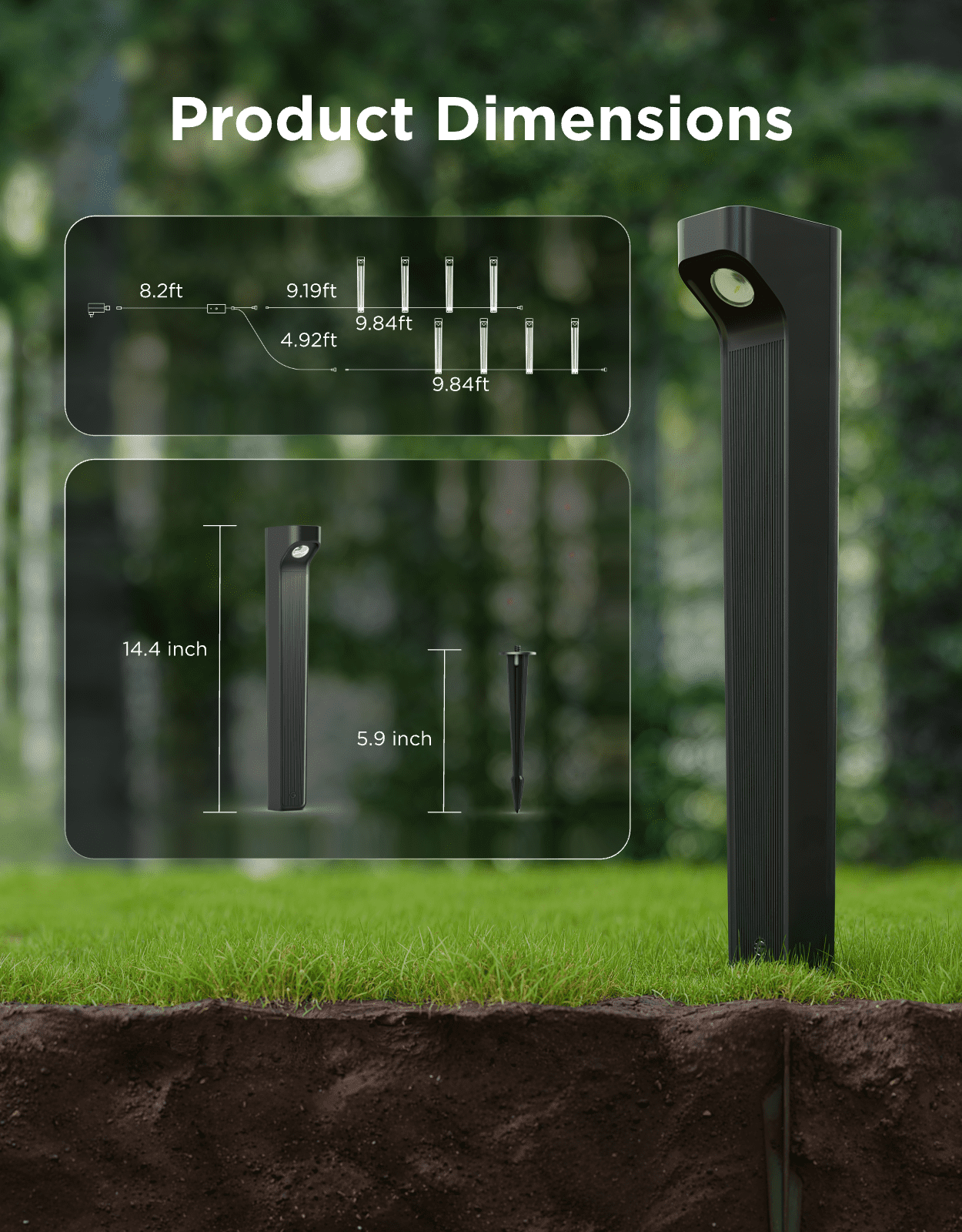 Govee Outdoor Pathway Lights 2 Lite，8pack