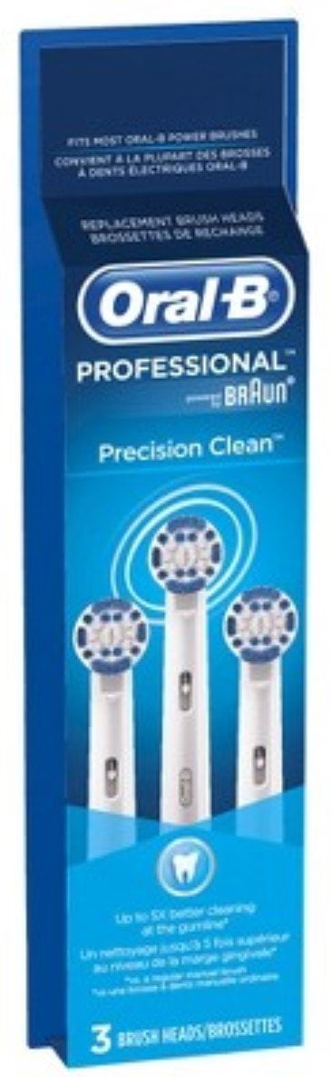 Oral-B Precision Clean Replacement Brushheads 3 Ea (Pack of 6)