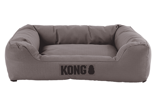 KONG Bolster Cuddler Dog Bed (Gray)
