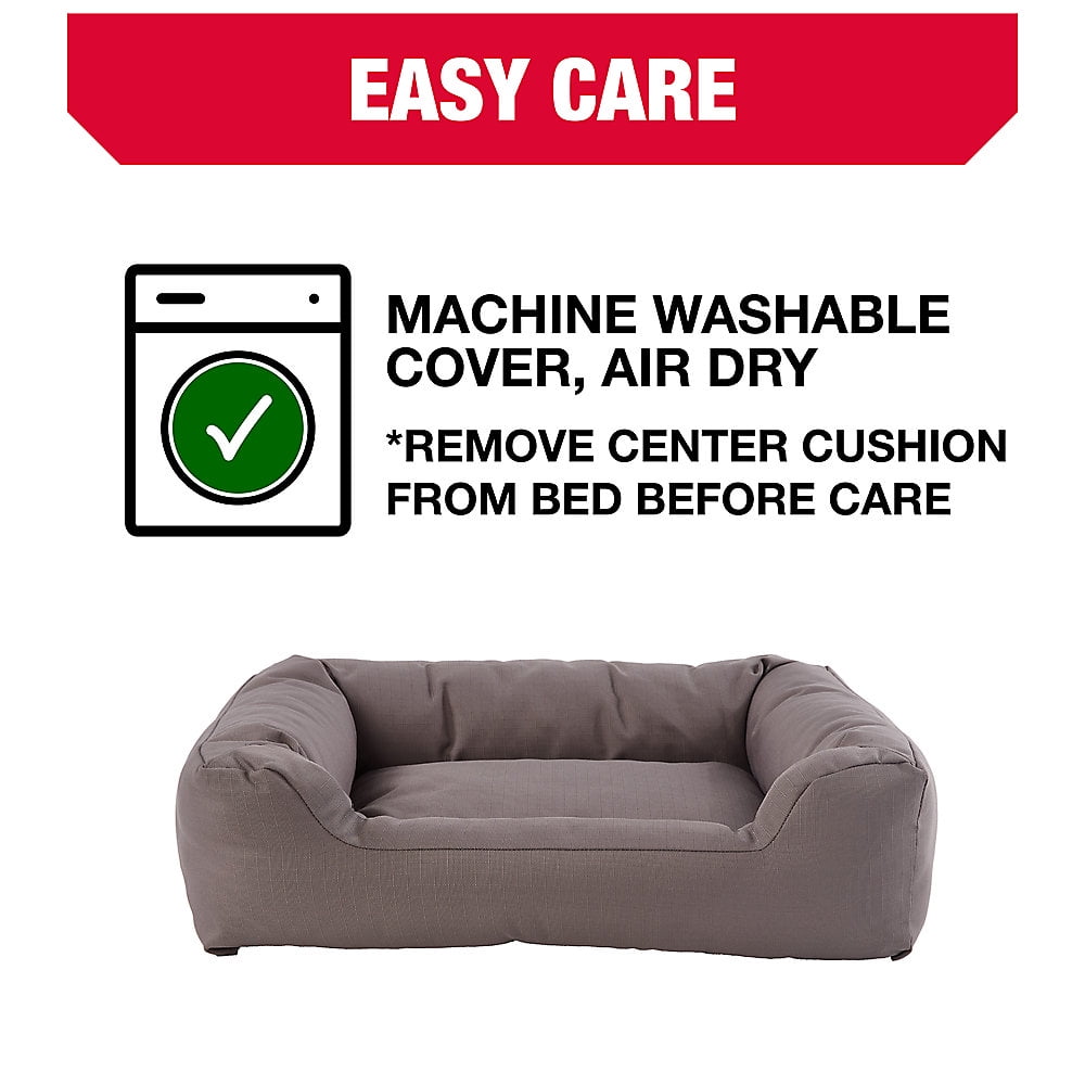 KONG Bolster Cuddler Dog Bed (Gray)