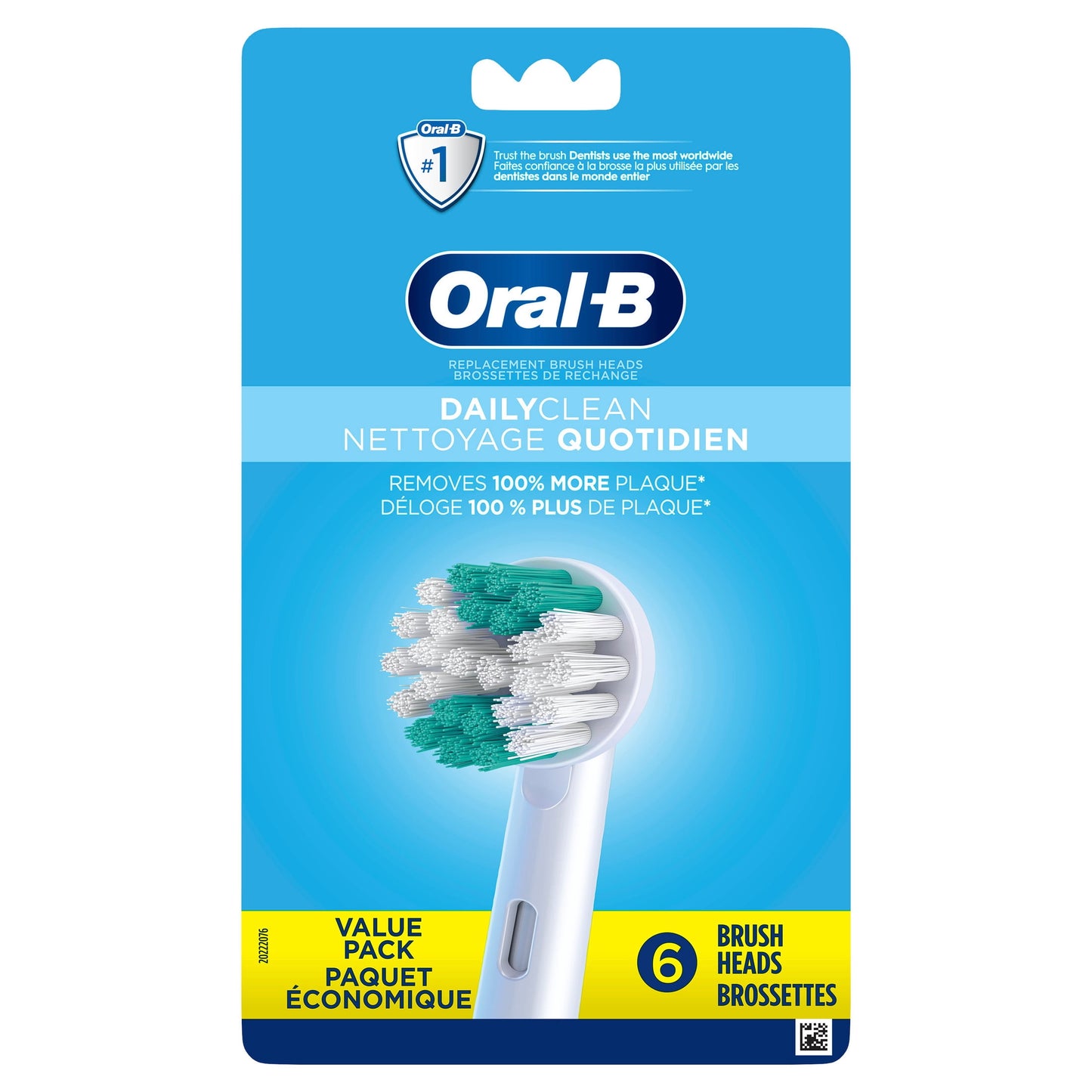 Oral‑B Daily Clean Electric Toothbrush Replacement Heads, 6 Count