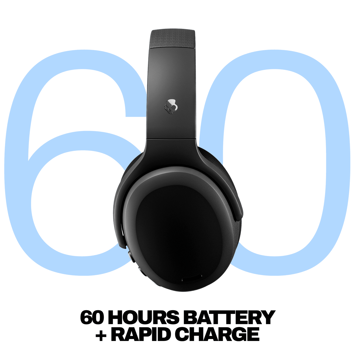 Skullcandy Crusher ANC XT 2 over-Ear Noise Cancelling Headphones, Black