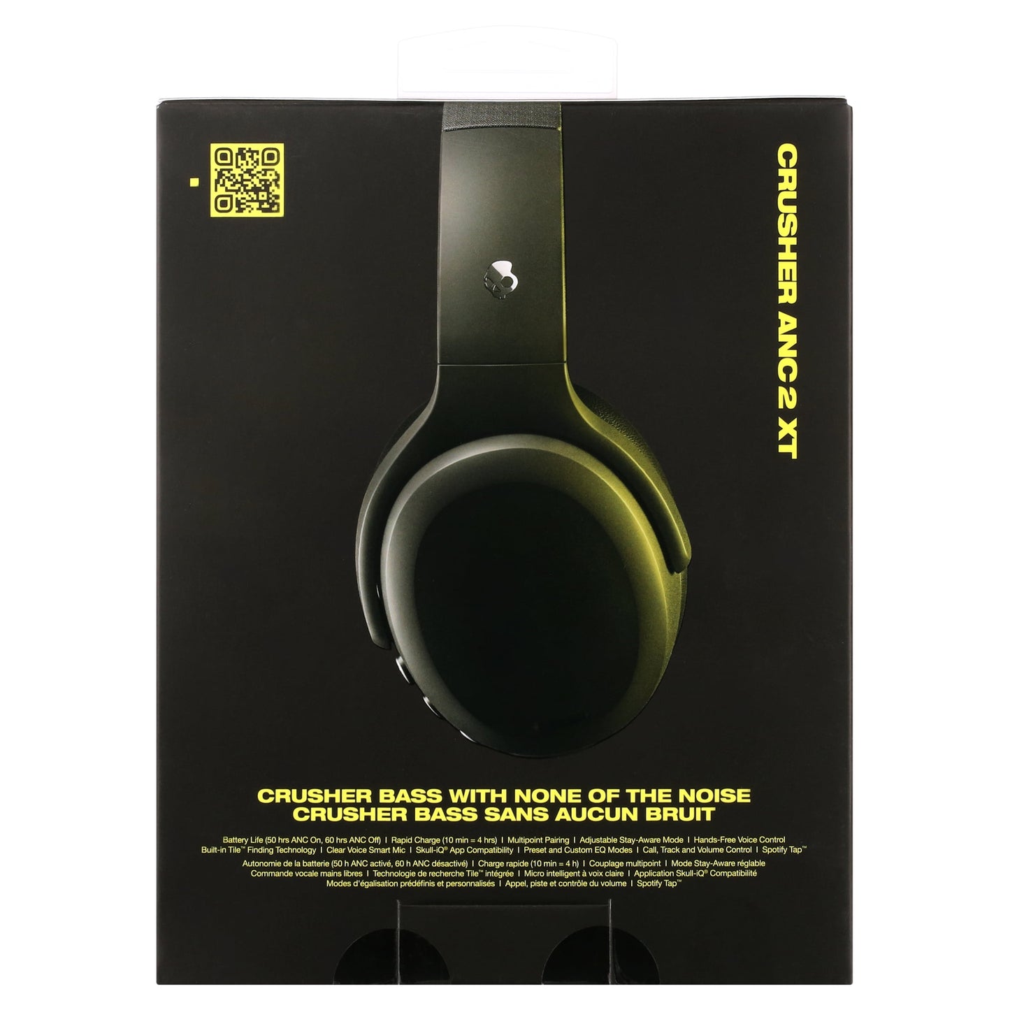 Skullcandy Crusher ANC XT 2 over-Ear Noise Cancelling Headphones, Black