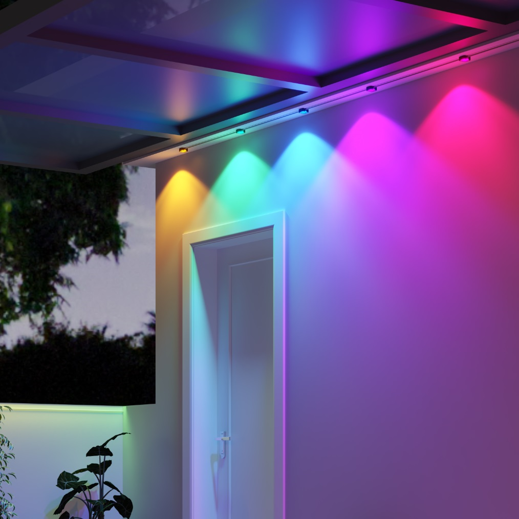Govee 50ft Black Smart Outdoor RGBIC Permanent Outdoor Lights with 36 Lights