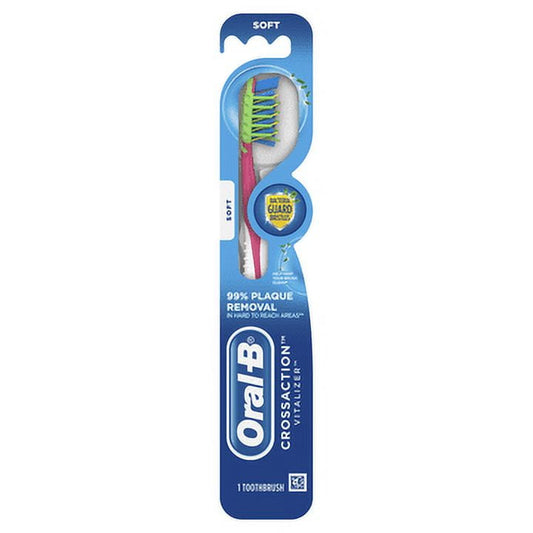 Oral-B CrossAction Vitalizer Toothbrush, Soft, 1 Count