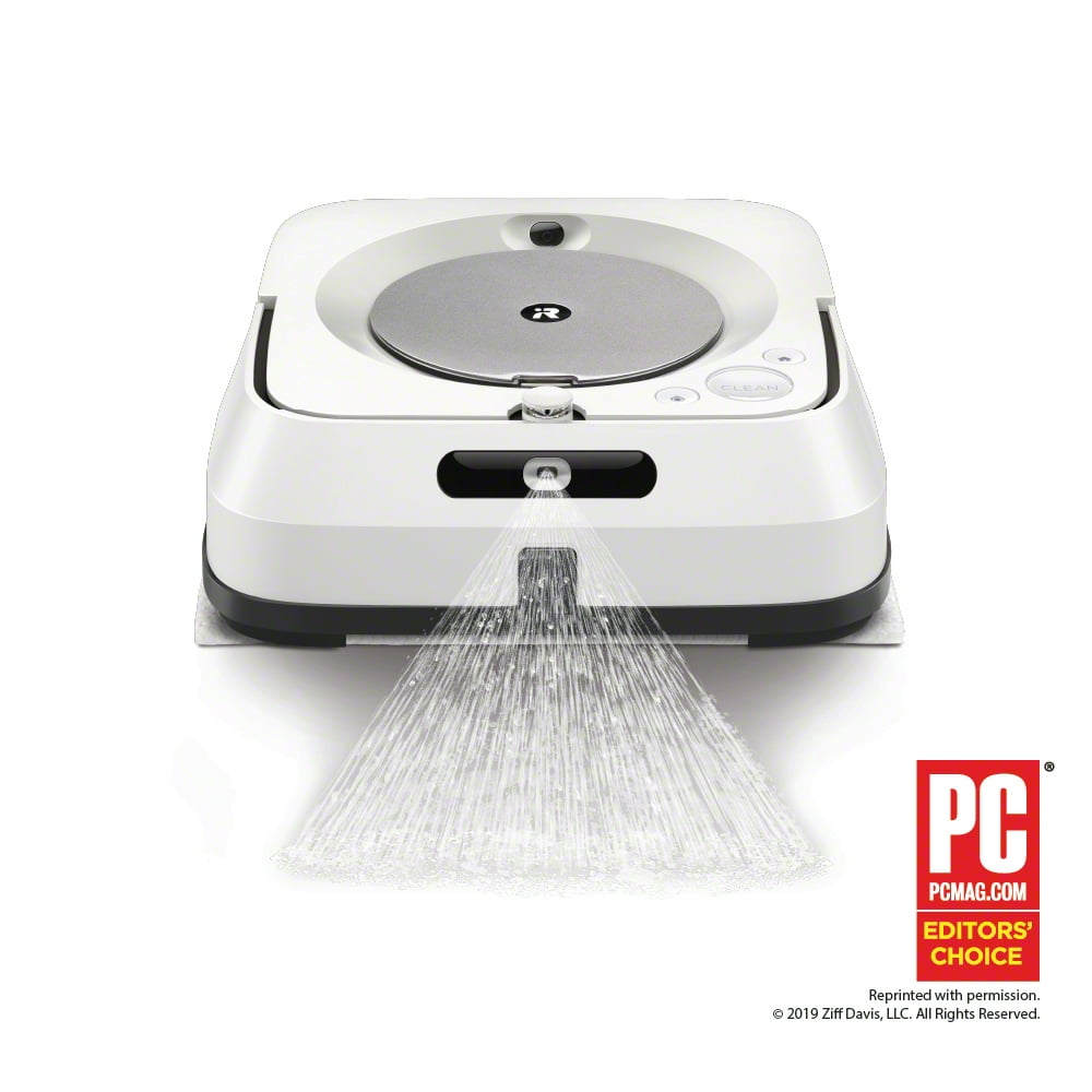 iRobot Braava Jet M6 (6110) Ultimate Robot Mop- Wi-Fi Connected, Precision Jet Spray, Smart Mapping, Works with Google Home, Ideal for Multiple Rooms, Recharges and Resumes