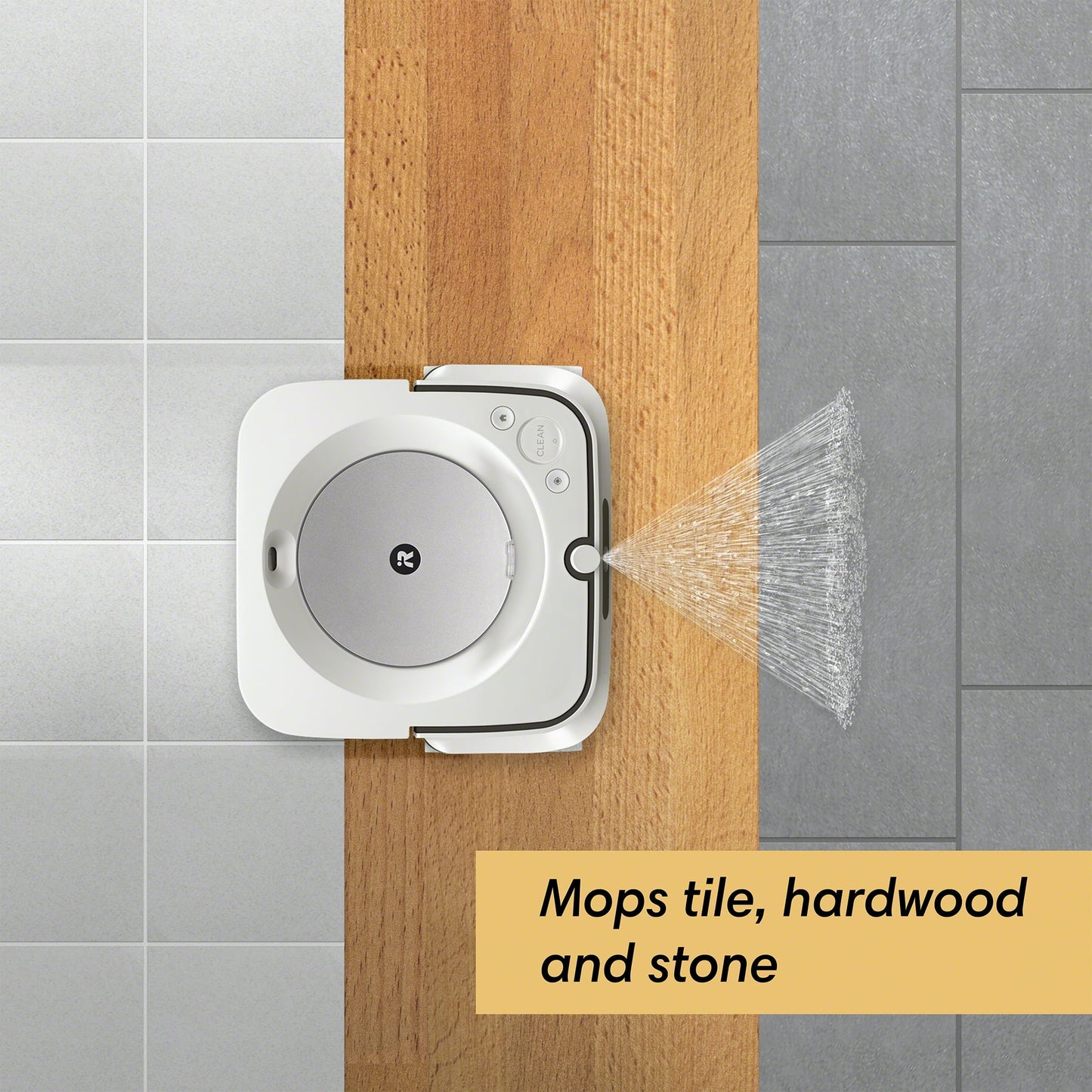 iRobot Braava Jet M6 (6110) Ultimate Robot Mop- Wi-Fi Connected, Precision Jet Spray, Smart Mapping, Works with Google Home, Ideal for Multiple Rooms, Recharges and Resumes