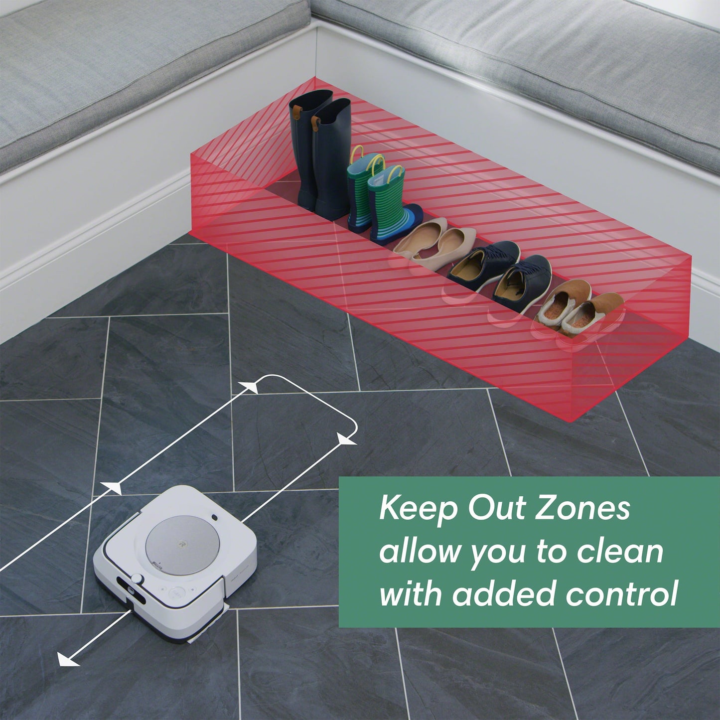 iRobot Braava Jet M6 (6110) Ultimate Robot Mop- Wi-Fi Connected, Precision Jet Spray, Smart Mapping, Works with Google Home, Ideal for Multiple Rooms, Recharges and Resumes