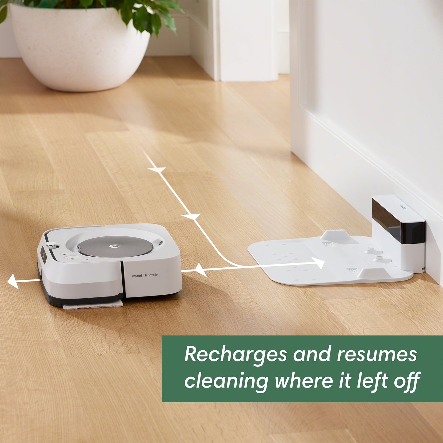 iRobot Braava Jet M6 (6110) Ultimate Robot Mop- Wi-Fi Connected, Precision Jet Spray, Smart Mapping, Works with Google Home, Ideal for Multiple Rooms, Recharges and Resumes