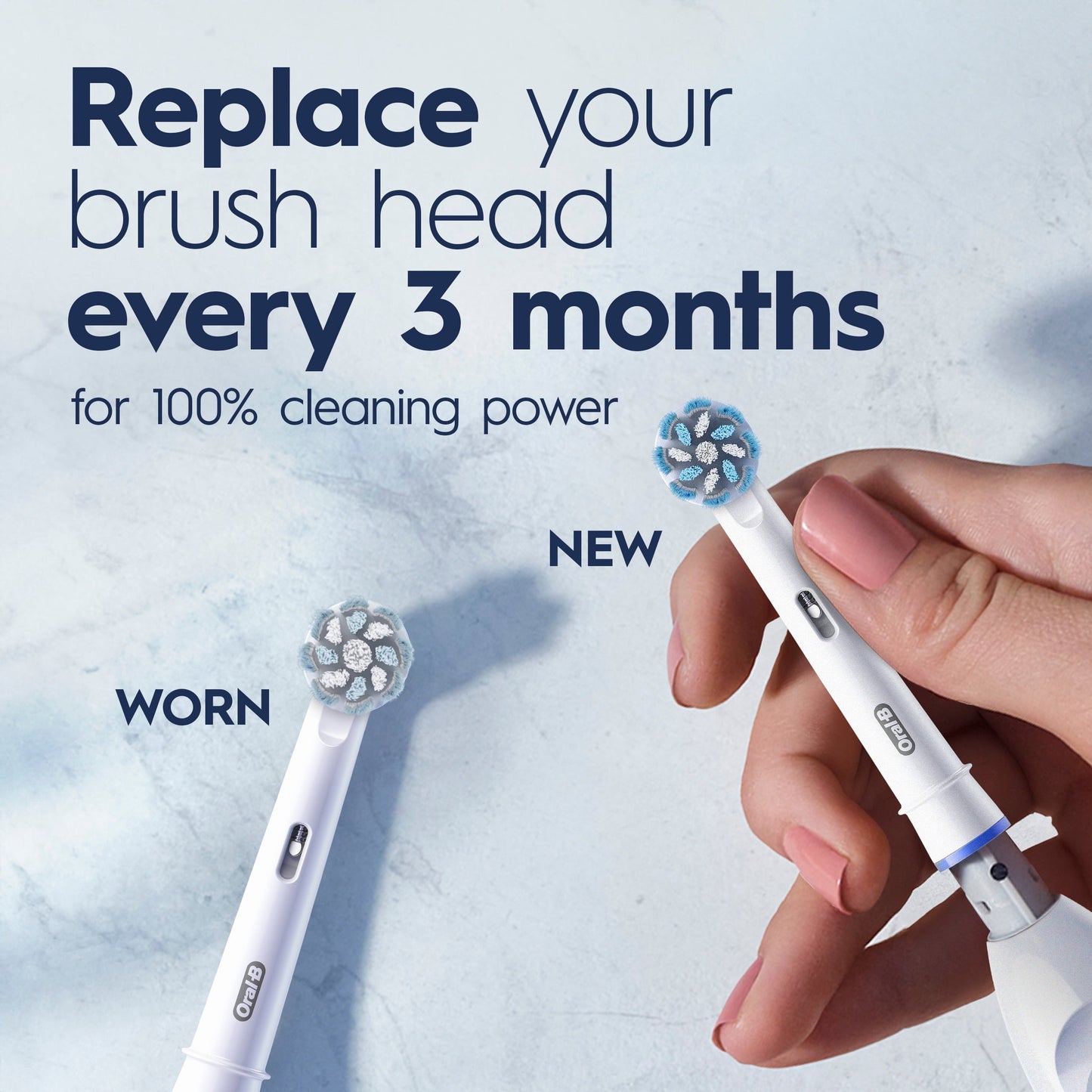 Oral-B Toothbrush, Pro 100 Gum Care, Battery Powered Toothbrush, White