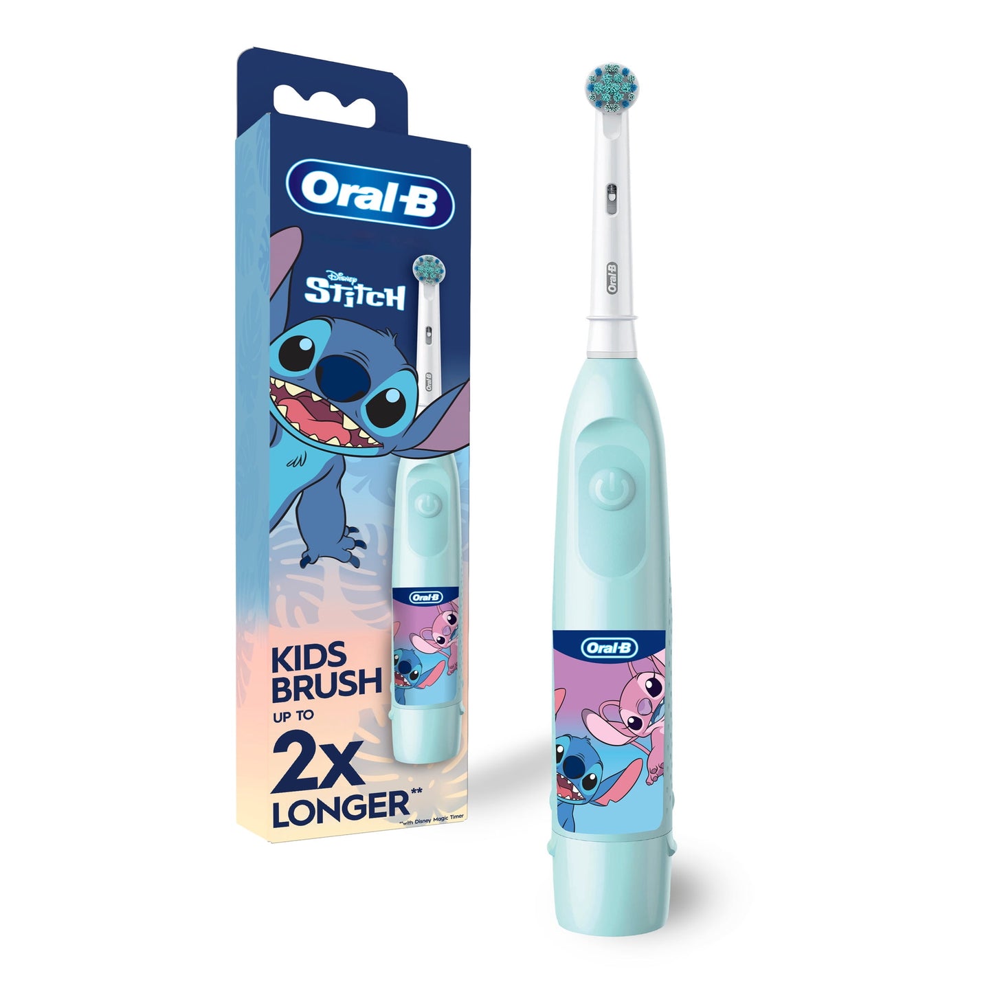 Oral-B Lilo &amp; Stitch Battery Toothbrush and Crest Stitch Toothpaste Bundle