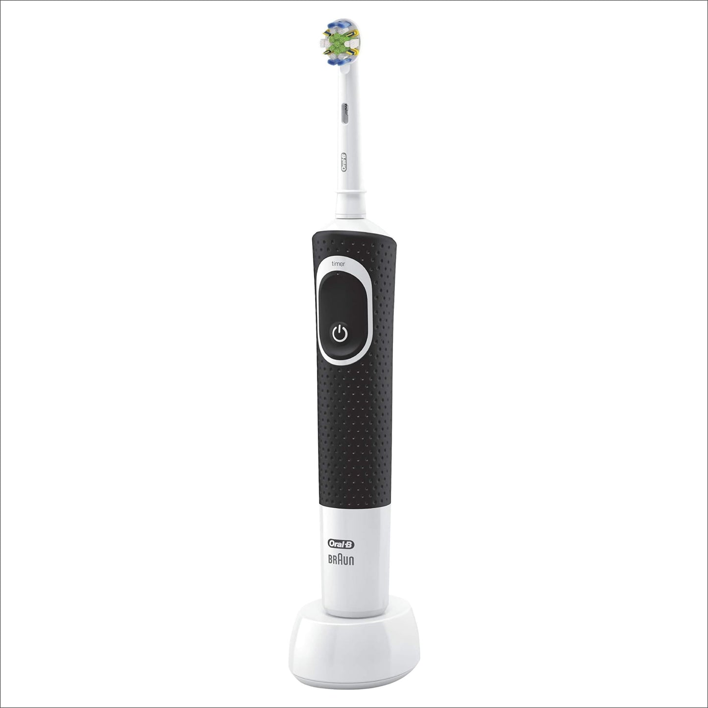 Oral-B Electric Toothbrush with 1 Oral-B Replacement Brush Head, Vitality Flossaction, Black