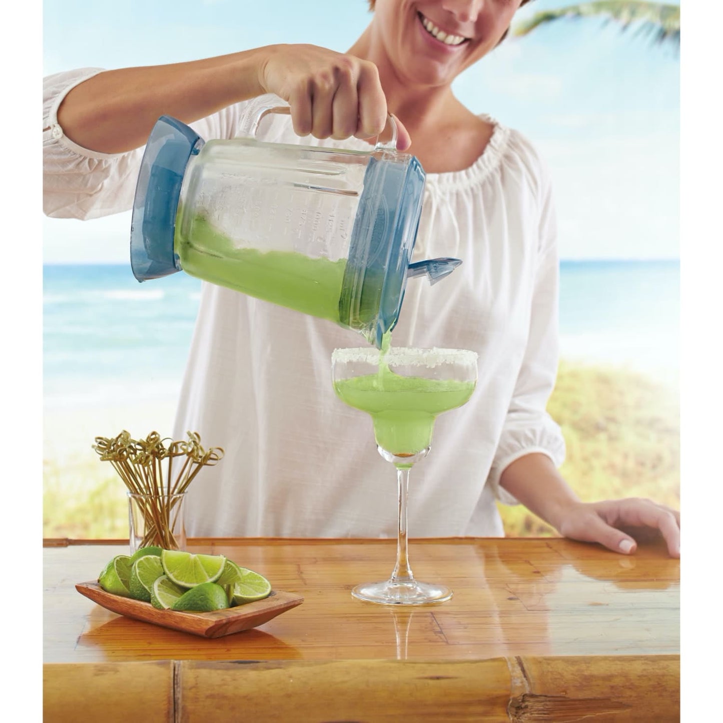 Margaritaville Key West Frozen Concoction Maker with Easy Pour Jar and XL Ice Reservoir
