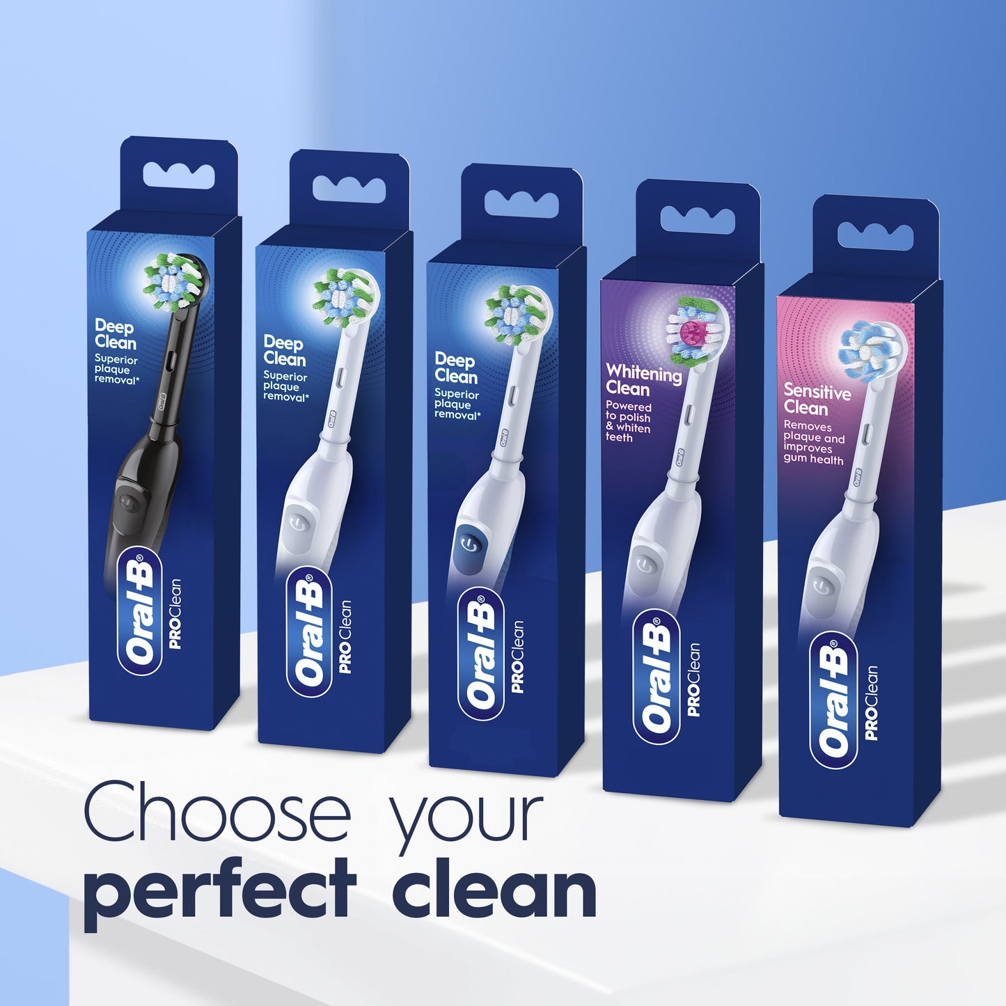 Oral-B Pro 100 3D White, Battery Toothbrush, White
