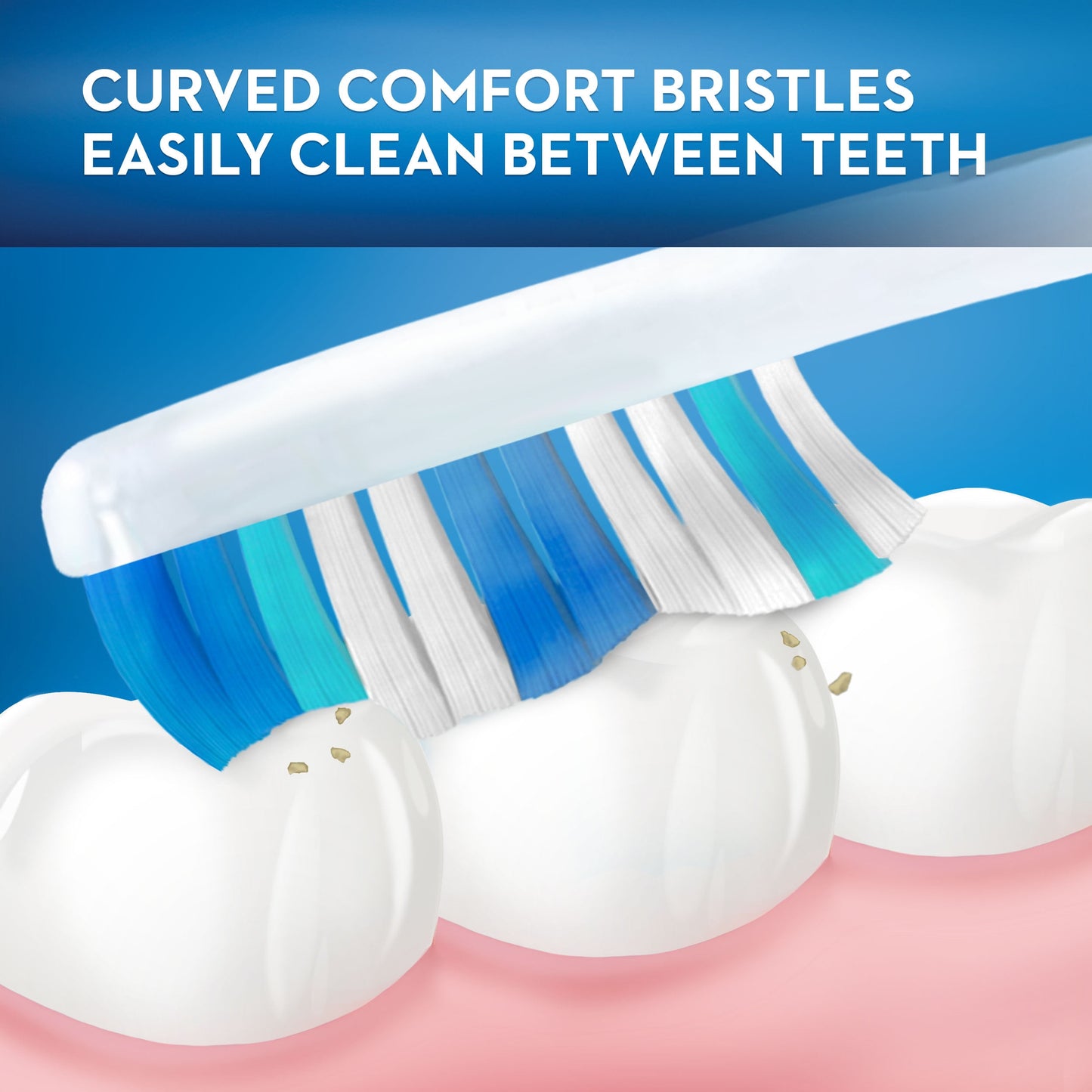 Oral-B Healthy Clean and Gentle Toothbrush, Medium, 6 ct