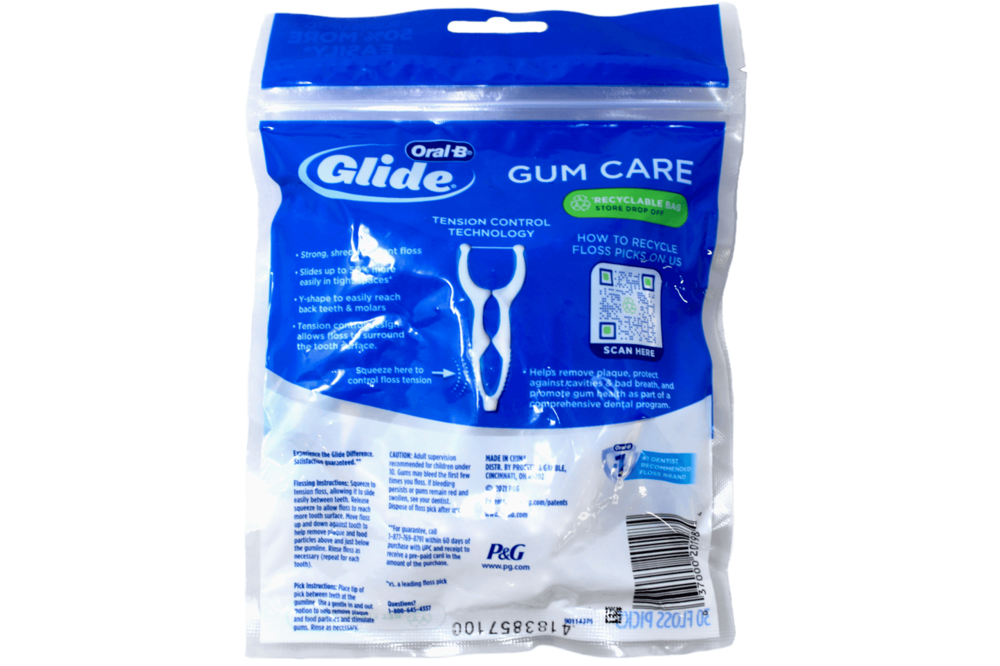 6 Pack - Oral-B Glide Pro-Health Dental Floss Picks, Deep Clean Angle 30 Each